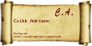 Czikk Adrienn névjegykártya