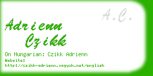 adrienn czikk business card